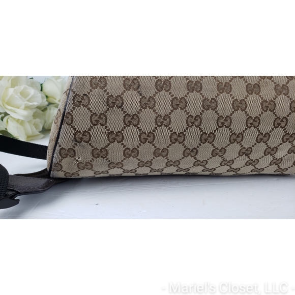Authentic Gucci Monogram Backpack with Dustbag #2568M - Picture 8 of 8